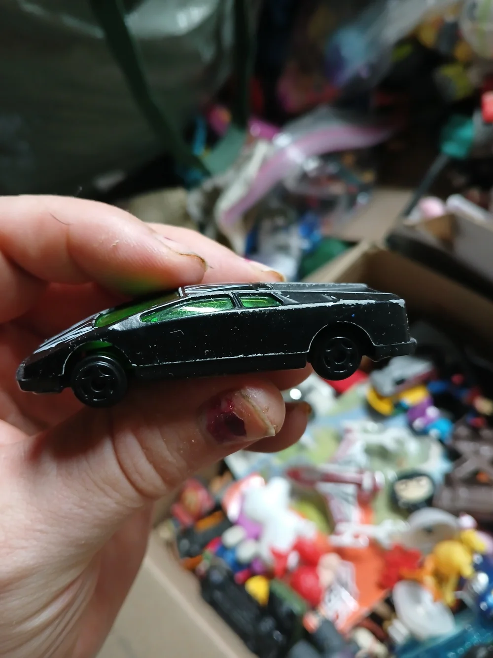 vintage 1:64 scale die-cast Lamborghini Diablo toy car manufactured by Suntoys